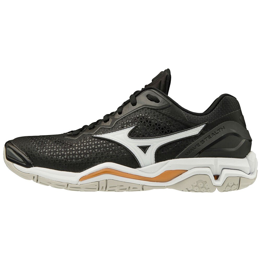 Mizuno Women's Training Shoes Black/White WAVE STEALTH V NB Shoes - X1GB189603